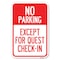 Signmission Parking Reserved for Guests Only Heavy-Gauge Aluminum Sign, 12" x 18", A-1218-23386 A-1218-23386 - alternate 1
